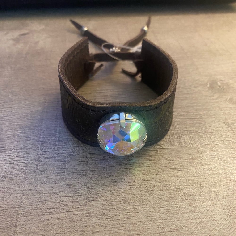 Brand new up-cycled adjustable cuff bracelet. Never worn.